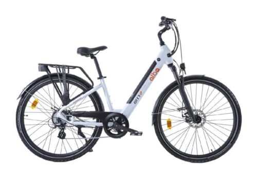 Alba City 2 Premium Elektrikli Şehir Bisikleti H Disk 12.8 Ah LCD Gösterge Beyaz