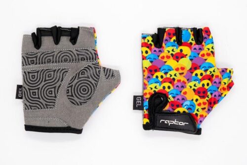 Raptor Neon Face Çocuk Bisiklet Eldiveni M