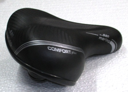 San Marino Elastomer Yaylı Geniş Rahat Yumuşak Bisiklet Sele