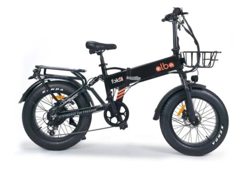 Alba Fold 3 Fat Bike Elektrikli Katlanır Bisiklet Siyah