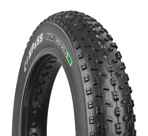 Compass 20x4.0 P1272 Fat Bike Bisiklet Dış Lastik 3mm Zırhlı Siyah