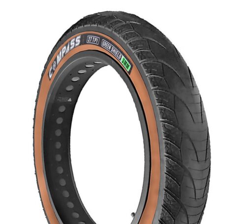 Compass 20x4.0 W2117 Fat Bike Bisiklet Dış Lastik 3mm Zırhlı Amber