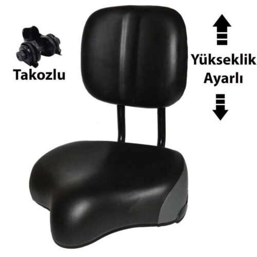 EFR Sırt Destekli Scooter Bisiklet Uyumlu Yükseklik Ayarlı Sele