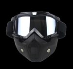 Forte GT 710 JET Maske Bisiklet Motosiklet Kros Gözlük Siyah