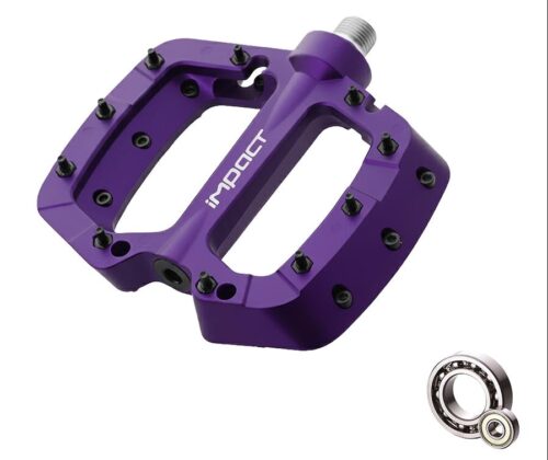 Impact COMP 2 Plastik Çift Rulmanlı Trial Bmx Platform Çivili Pedal Mor