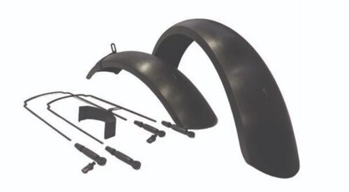 Impact Elektrikli Fat Bike 20x4.0 Ön Arka Plastik Çamurluk Seti Siyah