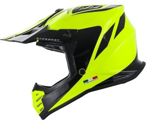Sway FS-618 Stardust Full Face Kask Sarı-Siyah