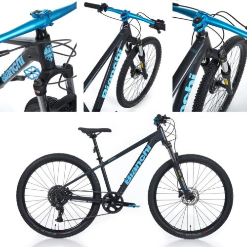 2026 Bianchi Magma 27.X Essa 27.5 Jant Bisiklet Siyah/Mavi