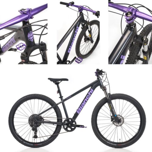 2026 Bianchi Magma 27.X Essa 27.5 Jant Bisiklet Siyah/Mor