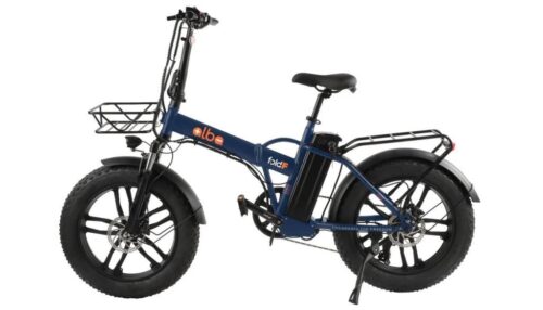 Alba Fold F Fat Bike Elektrikli Katlanır Bisiklet Mavi