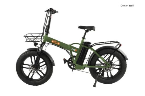 Alba Fold F Fat Bike Elektrikli Katlanır Bisiklet Orman Yeşili