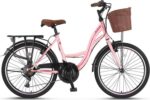 Ümit Alanya 24 Jant Çocuk Şehir Tur Bisikleti Toz Pembe