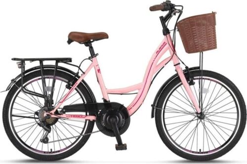 Ümit Alanya 24 Jant Çocuk Şehir Tur Bisikleti Toz Pembe
