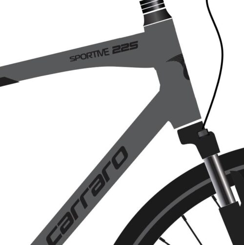 2026 Carraro Sportive 225 H Disk Şehir Tur Bisikleti Mat Antrasit