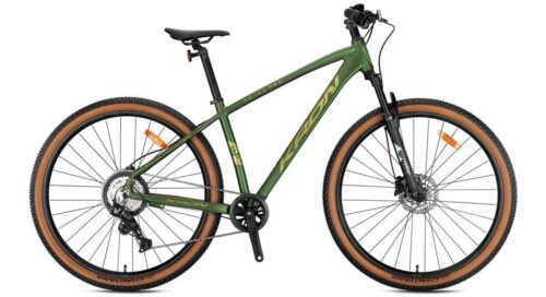 2026 Kron XC 100 PRO H Disk 27.5 Jant Bisiklet Mat Haki/Sarı