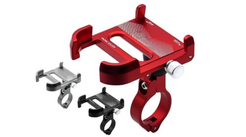 Briviga Alüminyum Bisiklet Telefon Tutucu Siyah 55-100mm Uyumlu