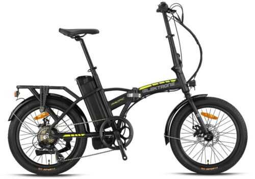 Kron Elektron Pasific H Disk 20 Jant Elektrikli Katlanır Bisiklet Mat Siyah/Neon Sarı