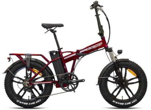 Kron Elektron Zuma H Disk 20 Jant Elektrikli Katlanır Bisiklet Kırmızı