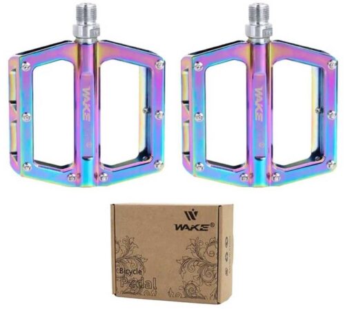 Wake Rulmanlı Alüminyum Platform Pedal Rainbow Oilslick