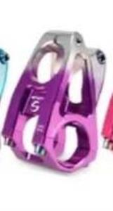 Wake SM004 CNC Gidon Boğazı Çift Renk 50mm 31.8mm Mor/Titanyum