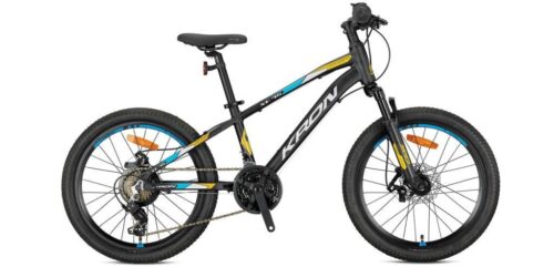 2026 Kron XC 75 M Disk 20 Jant Çocuk Bisikleti Nardo Gri/Sarı/Mavi