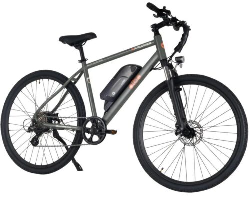 Alba Explorer Elektrikli Şehir Tur Bisikleti Haki (Led Gösterge, 7.8Ah Batarya)